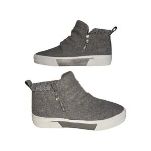 Blowfish Malibu Walkabout Gray Fabric Ankle Boots High Top Sneakers Womens 11M
